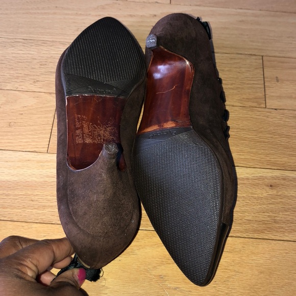 🔥 OFFER🔥Vintage Tokio Kumagai París. Brown suede - Picture 5 of 7